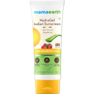 Mama Earth Hydra Gel Indian Sunscreen SPF50 PA 50g image