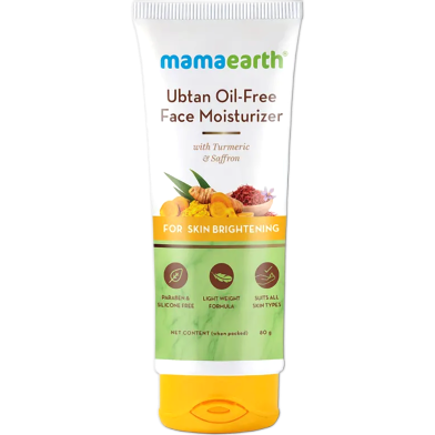 Mama Earth Ubtan Oil Free Face Moisturizer 80g image