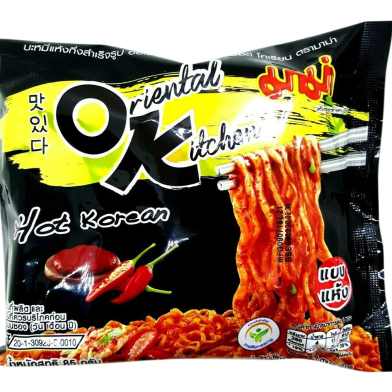 Mama Instant Noodles Oriental Kitchen Hot Korean Flavour 85gm image