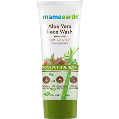 Mamaearth Aloe Vera Face Wash 100ml -253541930 image