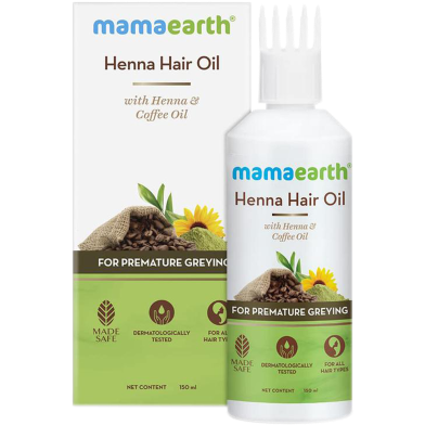 Mamaearth Henna Hair Oil with Henna and Coffee Oil -293448432 image