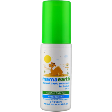 Mamaearth Mineral Based Sunscreen For Babies Spf 20 Plus 100ml image