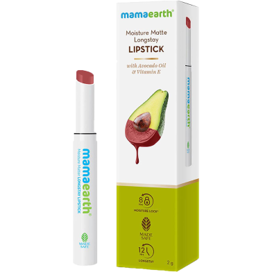 Mamaearth Moisture Matte Long Stay Lipstick 17 Raisin Punch 2 gm -352454729 image
