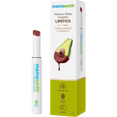 Mamaearth Moisture Matte Long Stay Lipstick 16 Hazelnut Brown 2 gm -352456520 image