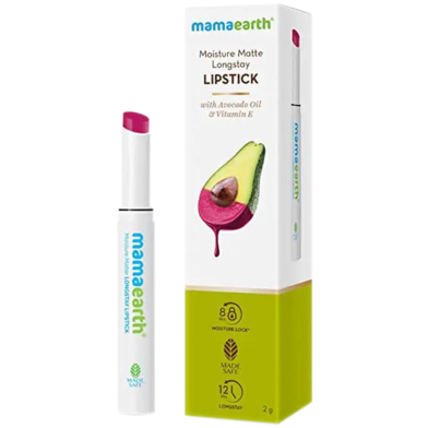 Mamaearth Moisture Matte Longstay Lipstick (12 Berrylicious Magenta) -300998943 image
