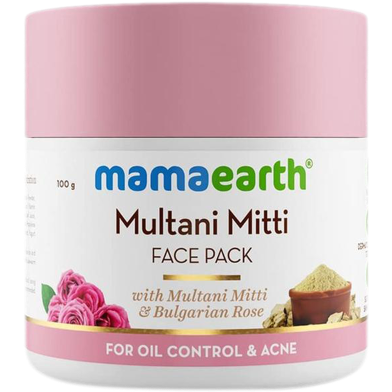 Mamaearth Multani Mitti Face Pack for Oil Control and Acne - 100 ml -324127777 image