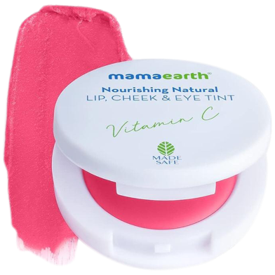 Mamaearth Nourishing Natural Lip Cheek and Eye Tint with Vitamin C and Beetroot - Beet Red - 4 g -326052079 image
