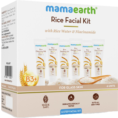 Mamaearth Rice Facial Kit With Rice Water and Niacinamide 60 gm -355575822 image