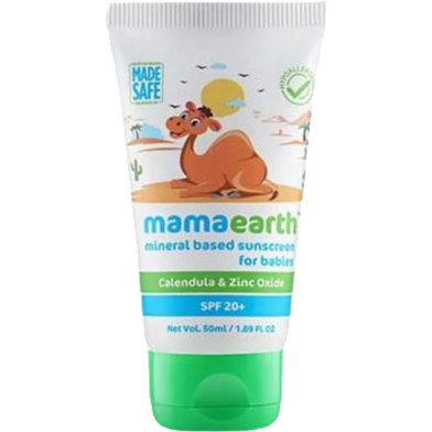 Mamaearth Skin Care Mineral Based Sunscreen Cream for Babies 50ml | India image