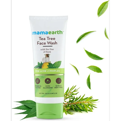 Mamaearth Tea Tree Natural Face Wash 100 ml - 8906087770664 Slide 2
