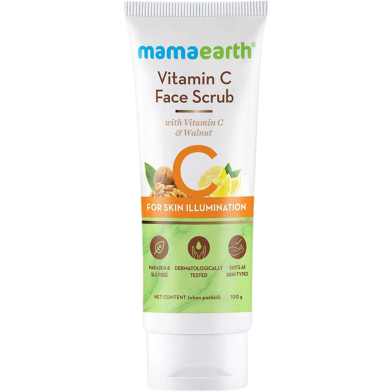 Mamaearth Vitamin C Face Scrub - 100 gm image