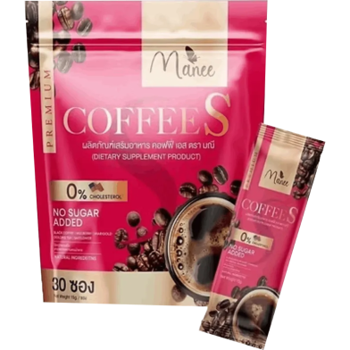 Manee Coffee Flavour S Juice Dietary Supplement 1 packet - 30 sachets image