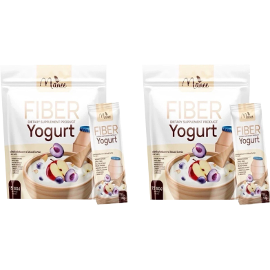 Manee Fiber Yogurt Detox Supplement Apple Grape Formula - Digestion 2x15 Sachets image