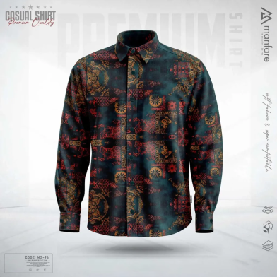 Manfare Premium Casual Printed Shirt For Men image