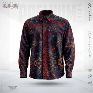 Manfare Premium Casual Printed Shirt For Men image