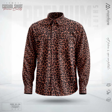 Manfare Premium Casual Printed Shirt For Men image