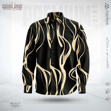 Manfare Premium Casual Printed Shirt For Men image