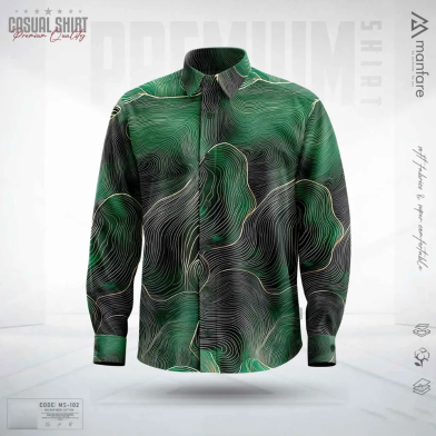 Manfare Premium Casual Printed Shirt For Men image