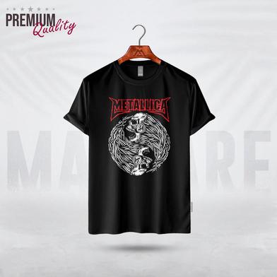 Manfare Premium Graphics T Shirt Black Color For Men image
