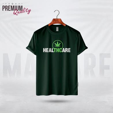 Manfare Premium Graphics T Shirt Bottle Green Color For Men image