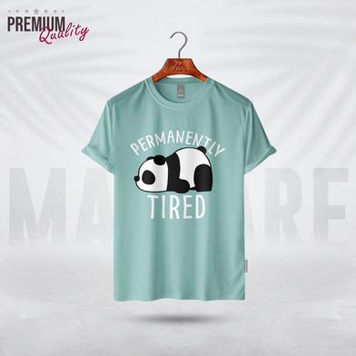 Manfare Premium Graphics T Shirt Mist Grey Color For Men image
