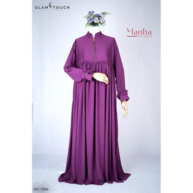 Manha Abaya Gown | Light-Purple image