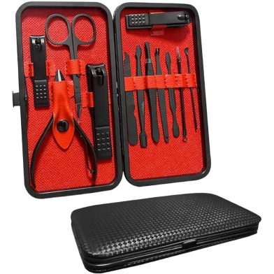 Manicure Pedicure Nail Cutter Set 12 Pcs(Any Colour) image