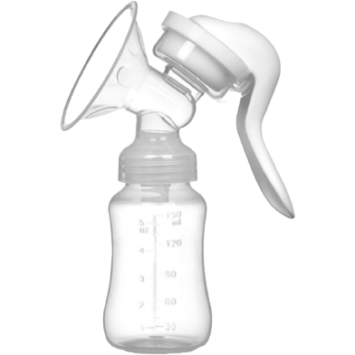 Manual Breast feeding Pump Set without box White color image