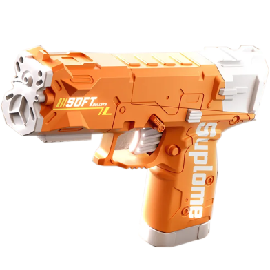 Manual Burst Ice Blast Water Gun Toys Revolver Water Gun Water Fight Printing Glock Water Gun -1pcs image