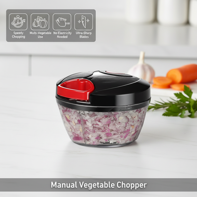 Manual Vegetable Chopper Kitchen Speedy Chopper Garlic Cutter Vegetable Slide 2