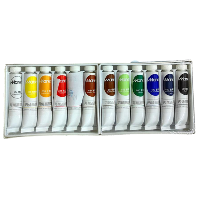 Marie's Acrylic Color Paint Set 12ML12 Colors image