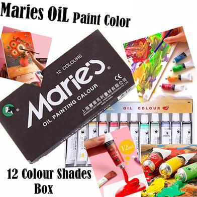 Maries Oil Color 12ml Paint Set for Artists -12 Colour Tubes image