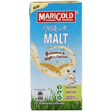 Marigold Milk With Malt 6 V And C UHT Milk Petra Pack 1 Liter image