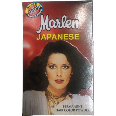 Marlen Japanese Permanent Hair Color Powder – 6g Easy and Long-Lasting Dye image