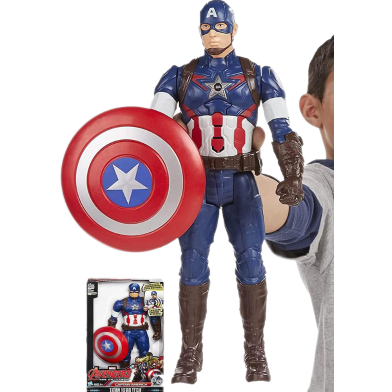 Marvel Avengers Hero Tech Captain America Figure Sound Talk Gift Toy Kids -185952178 image