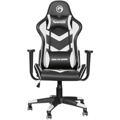 Marvo Scorpion CH-106 Adjustable Gaming Chair White image
