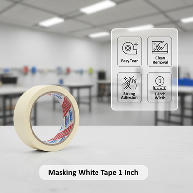Masking White Tape 1 Inch- 1 Pcs Slide 2