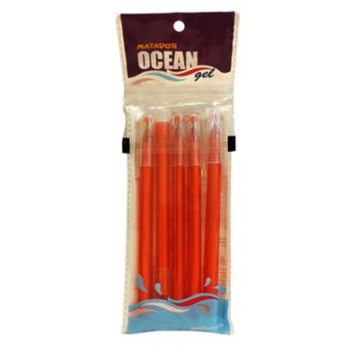 Matador Ocean Gell pen Red Ink - 5 Pcs image