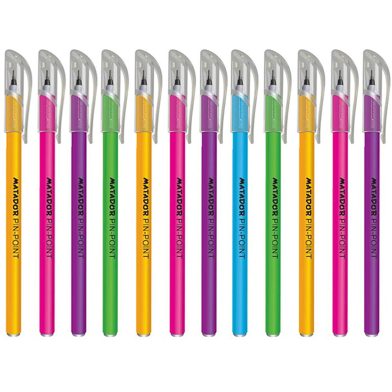 Matador Pin-Point Ballpen Black Ink - (12 Pcs) image