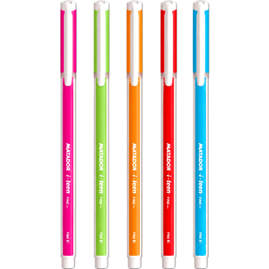 Matador i-teen Ball Pen Black Ink - 6 Pcs image