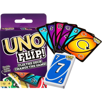 Mattel UNO Flip Double Sided Card Game 7 Plus CN image