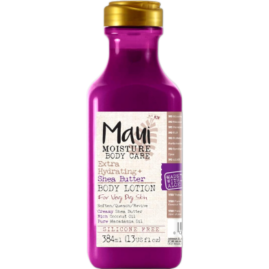 Maui Moisture Extra Hydrating Shea Butter Body Lotion 384ml image