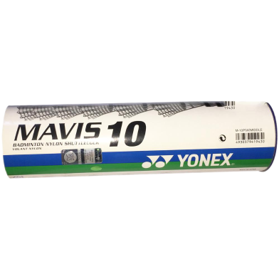 Mavis 10 Badminton Shuttle Cock Nylon 6pcs White image