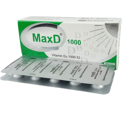 MaxD 1000 IU 10's Strip Tablet image