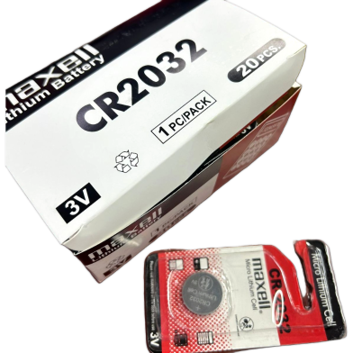 Maxell CR2032 Lithium 3V Battery Made in Japan 1box 20pcs image