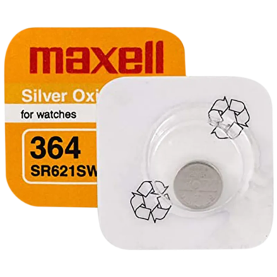 Maxell Sr 621 Sw 364 V Silver Oxide 6 Volt Battery 1 Pcs image