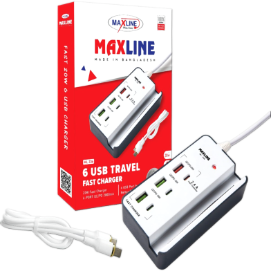 Maxline 6 USB Travel super Fast Charger image