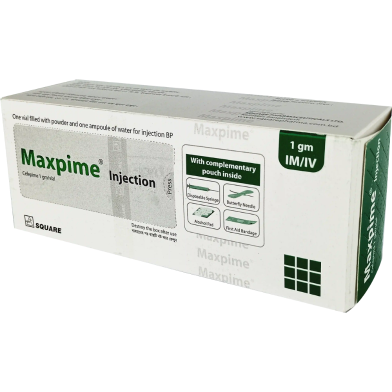 Maxpime 1 gm/Vial IM/ IV Injection 1 gm Vial image