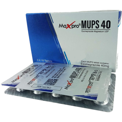 Maxpro Mups40 mg 10's Strip Tablet image