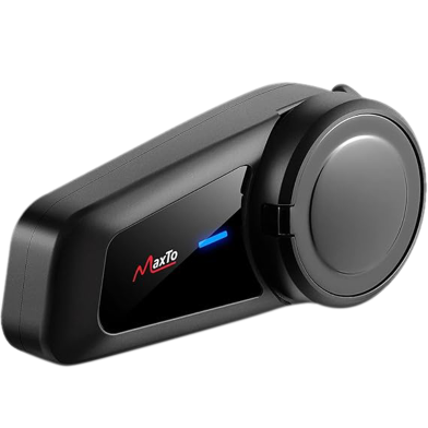 Maxto M2 Waterproof Motorcycle Helmet Headset 6 Riders Group Talking Intercom Bluetooth 5.0 FM Radio Universal Pairing Function image